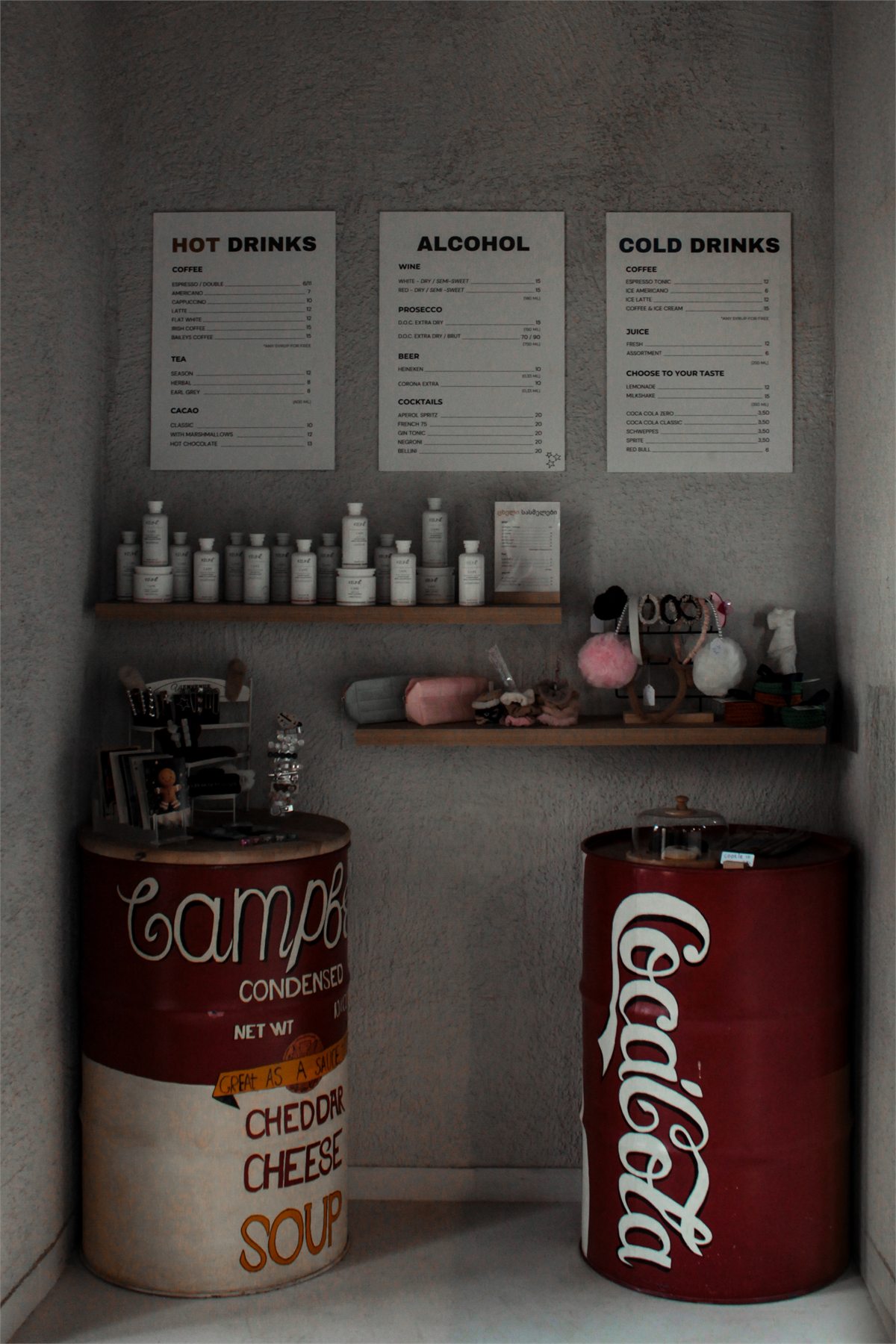 menu wall